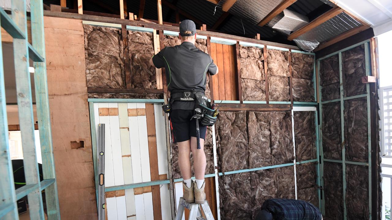 Tradies working on a house renovation