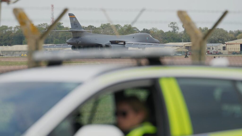 Police say they expect to close ‌their investigations around RAF Fairford completely ​within a day.
