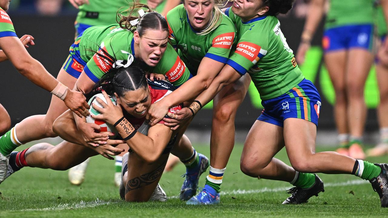 Rima Butler forced her way over for a first-half try for the Roosters.