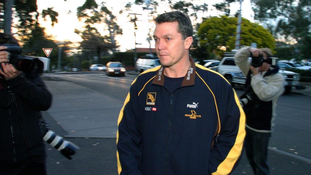 Peter Schwab, seen here after resigning as Hawthorn coach, went through the game’s highs and lows.
