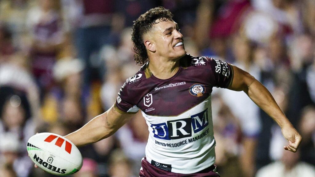 It has been a breakout season for the Sea Eagles’ Clayton Faulalo, who has shown his versatility.
