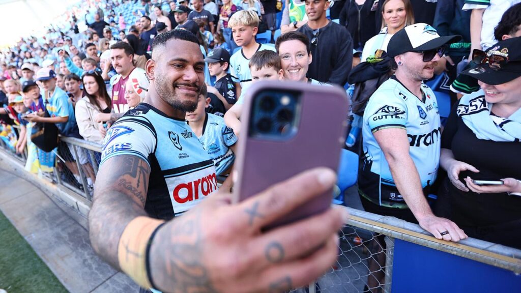 Sharks’ Sione Katoa wants to get back in the picture by beating his future team in the finals.
