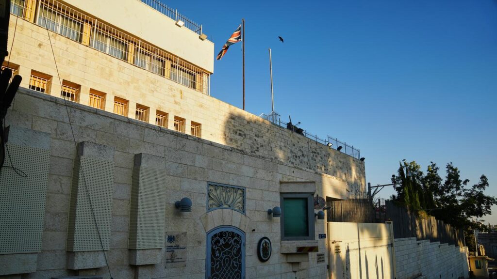 The British Consulate in Israel will be closed after the UK, France and Canada imposed sanctions.
