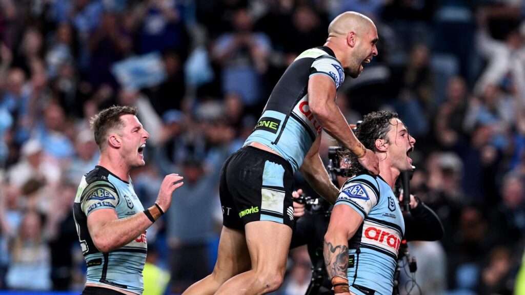 Nicho Hynes and Cronulla are fired up to take on the Roosters after starting the finals with a win.
