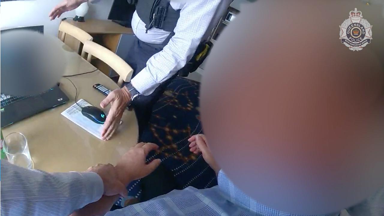 Blurred image of Rotondo's arrest