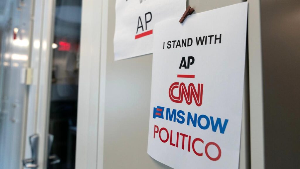 CNN, MS NOW and Politico sued over their ban, saying it violated their free-speech rights.
