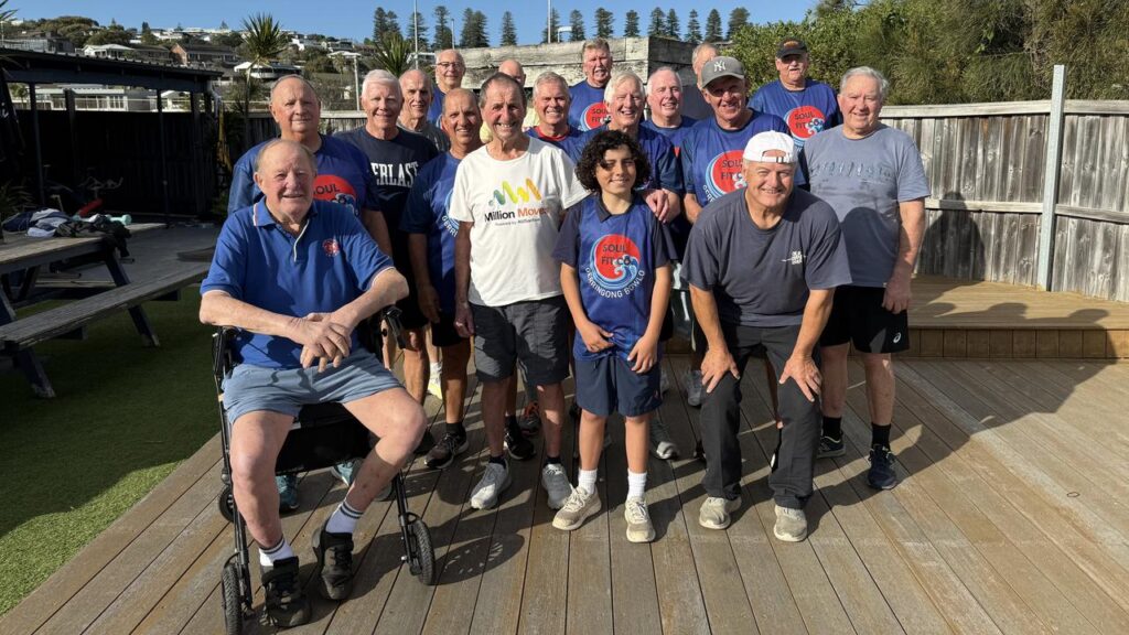 John “Chippy” Le‑Carpentir and Keith, 11, met via their regular exercise group in regional NSW.
