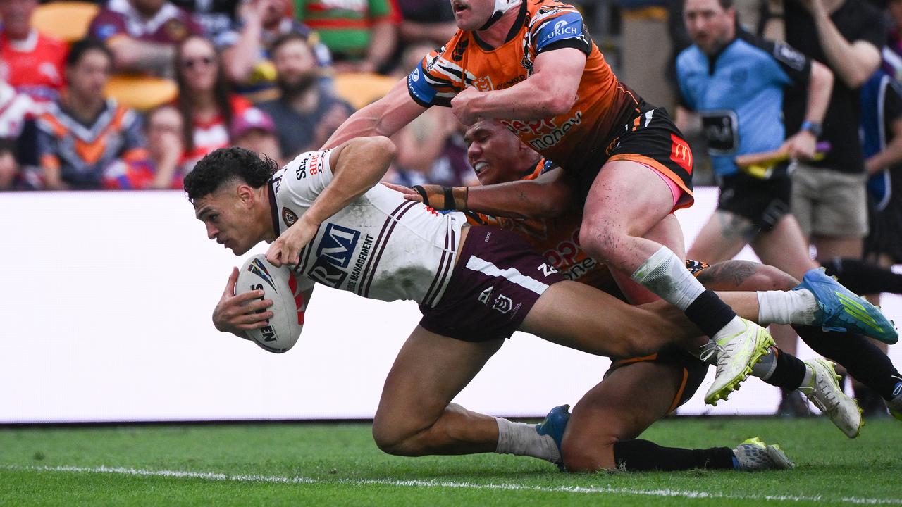 Clayton Faulalo has been valuable try-scorer for Manly this season.