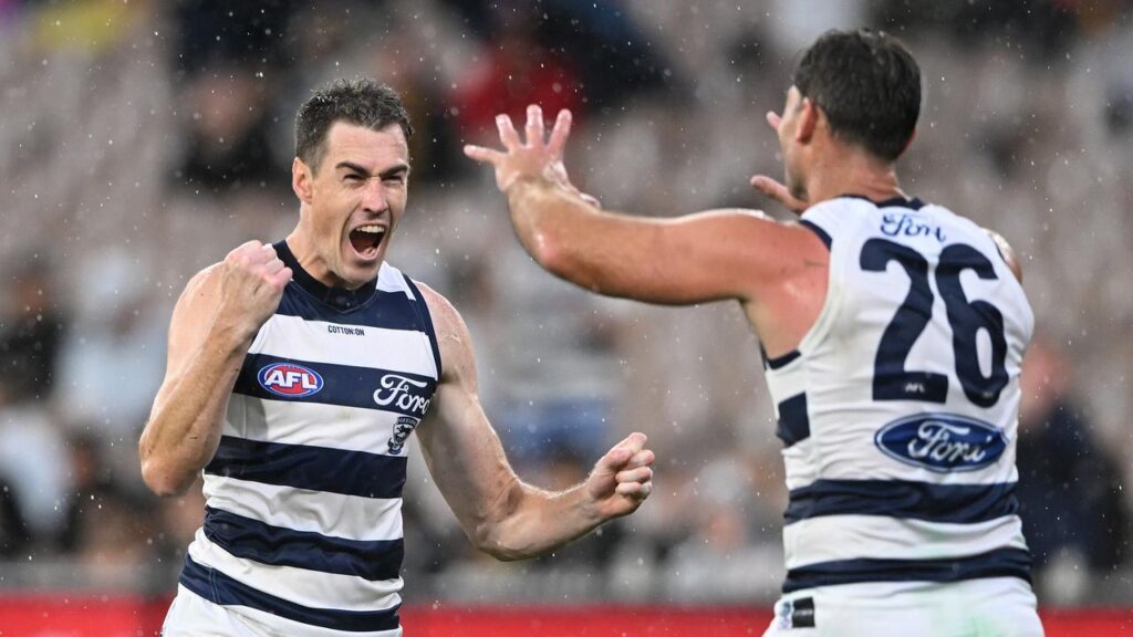 Tom Hawkins says key forward Jeremy Cameron offers plenty of upside, even if he isn’t fully fit.
