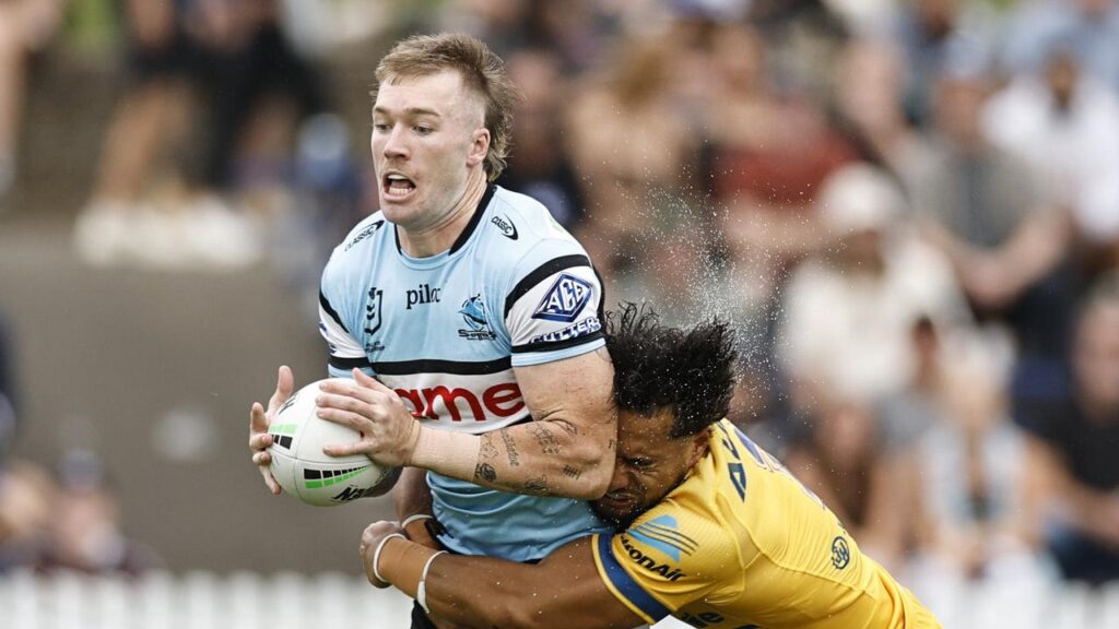 Riley Jones will make his club debut for Cronulla against Melbourne on Saturday.
