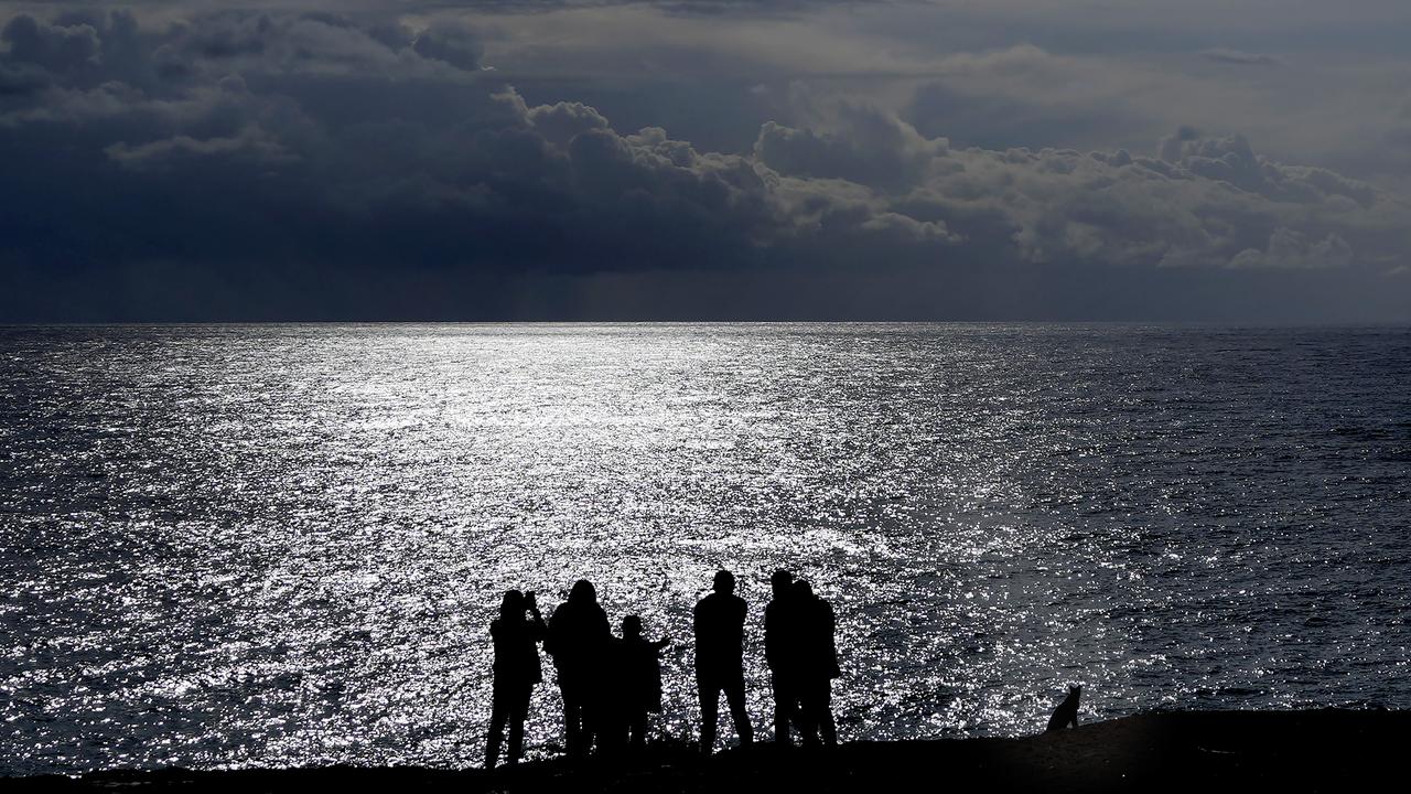 People near the Mediterranean Sea