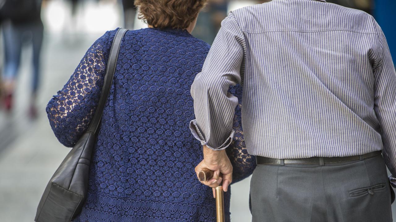 An elderly couple in Brisbane (file image)