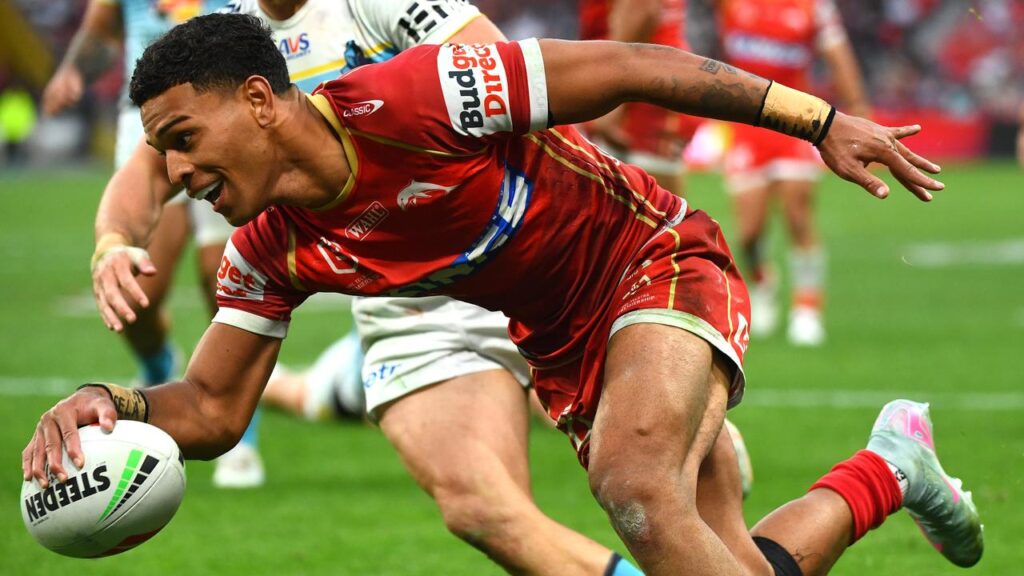 Winger Tevita Naufahu has locked on his Dolphins stay until the end of 2029.
