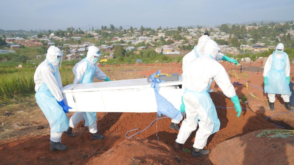 The Congo’s Ebola fatality rate stands at 48.6 per cent, meaning almost one in two patients die.
