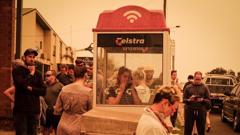 A pay phone in Narooma has been heritage listed for its role during the Black Summer fires.
