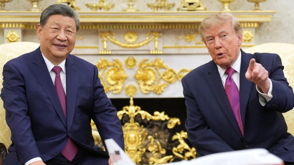 President Donald Trump and President Xi Jinping are expected to talk about AI, trade and Iran.
