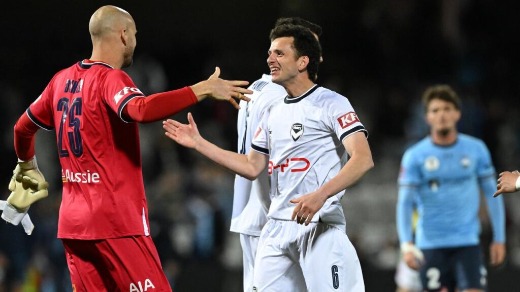 Melbourne Victory are the first team into the Australia Cup final thanks to a 2-0 win over Sydney.
