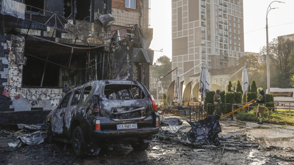 Russian drone attacks on the Kyiv region killed three people and wounded eight, officials say.
