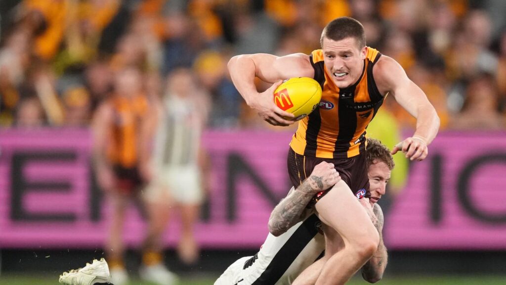 Hawthorn onballer Josh Ward will play his 50th-consecutive AFL game in Saturday’s preliminary final.
