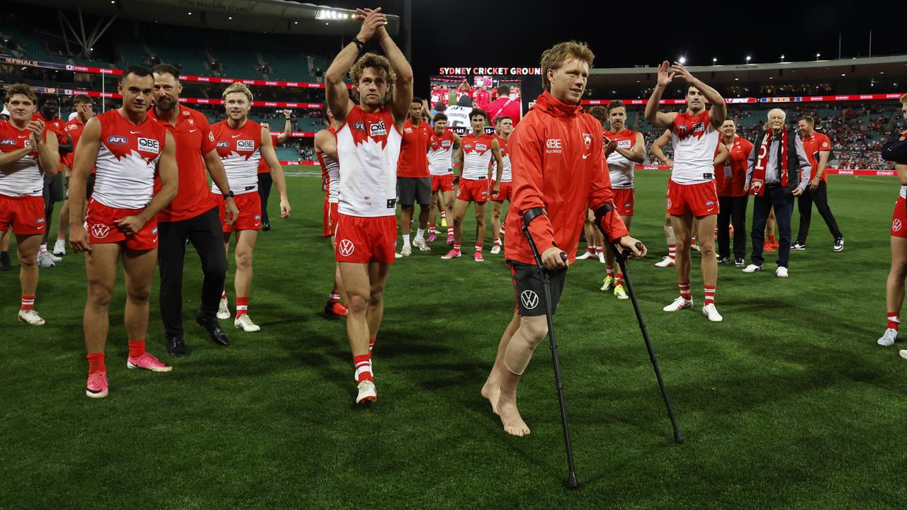 The SCG was buzzing after the Swans demolished Brisbane.