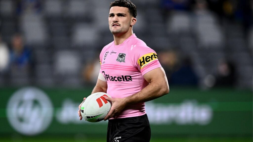 Penrith superstar Nathan Cleary has been switched to the bench for their preliminary final. 
