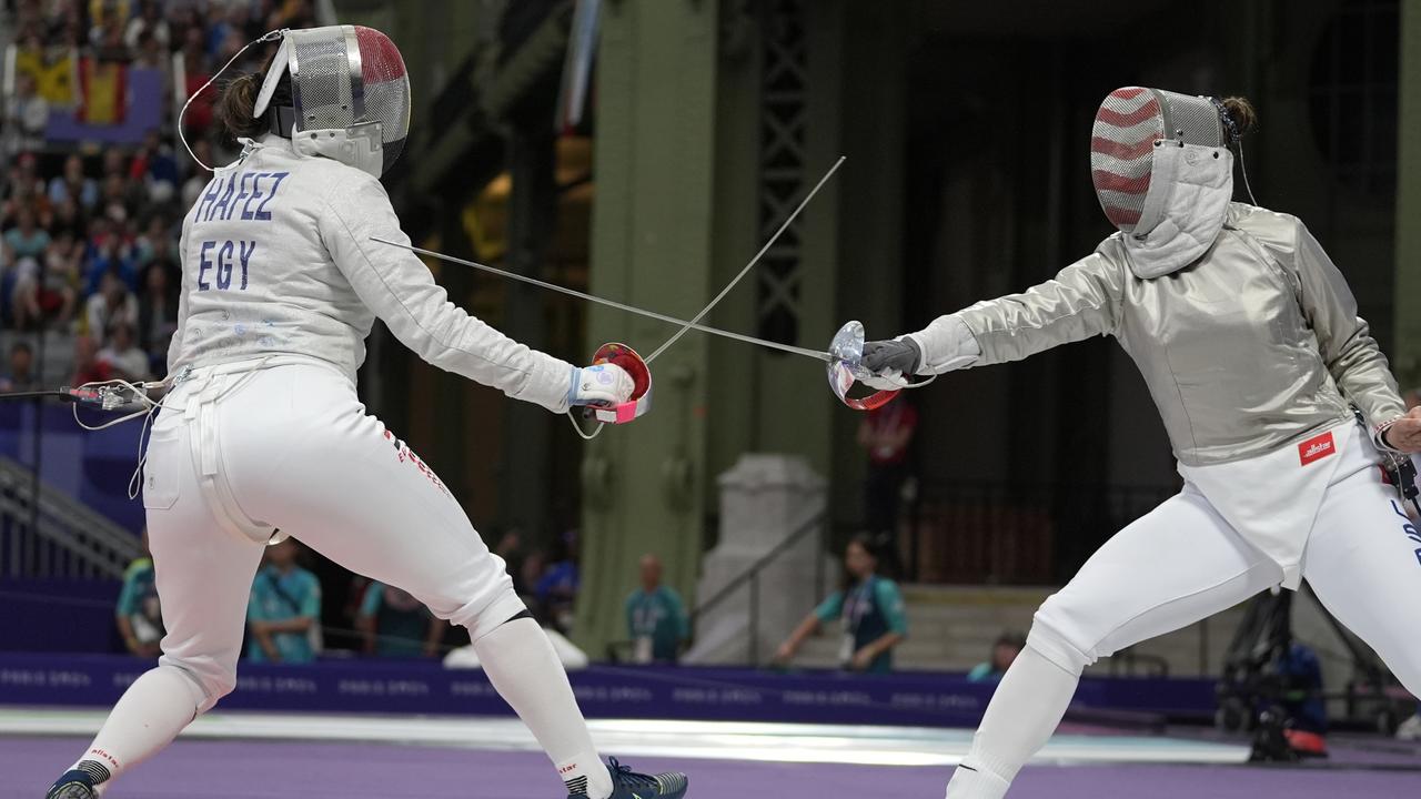 Olympic fencing.