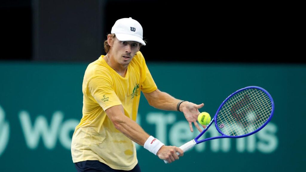 Alex de Minaur is happy to be back in Australia for the Davis Cup tie against Poland.
