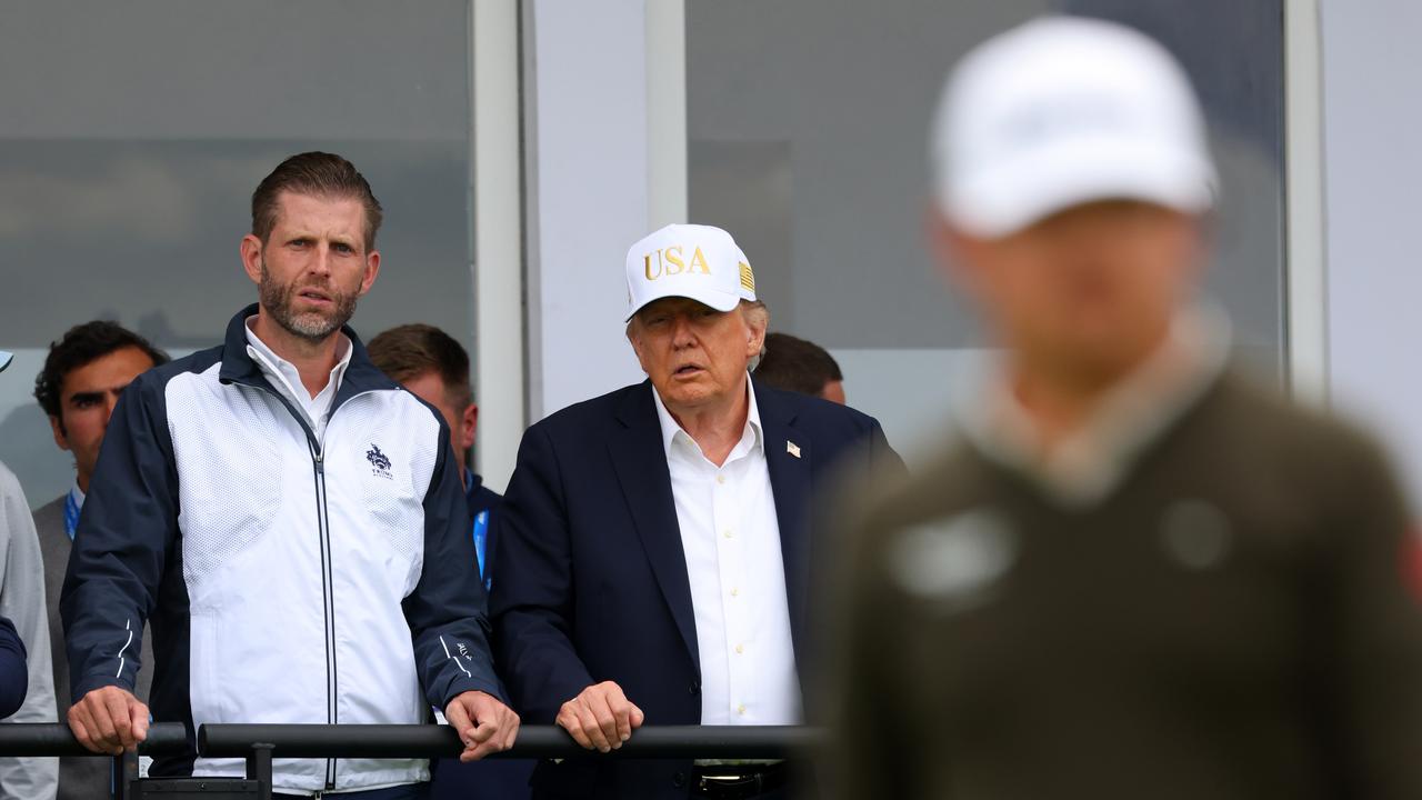 Donald Trump watching golf