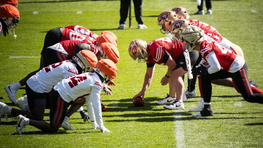 The countdown to San Francisco’s NFL season opener against the Rams at the MCG is edging closer.
