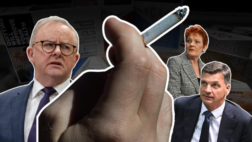 Tackling the illicit tobacco trade has caused ructions among political forces in Canberra.
