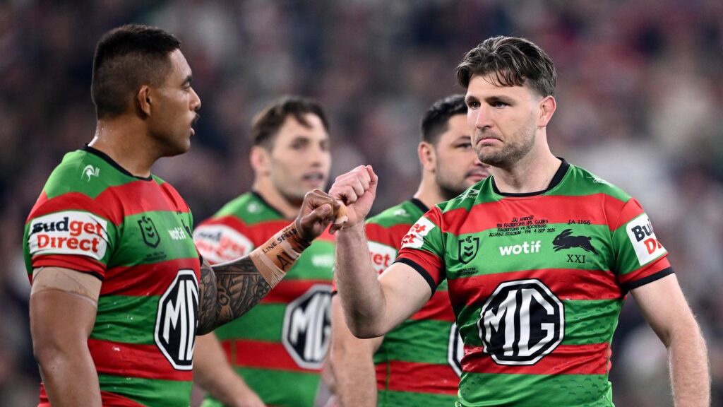 The Rabbitohs are vowing to use teammate Jai Arrow (right) as inspiration in their NRL title push.
