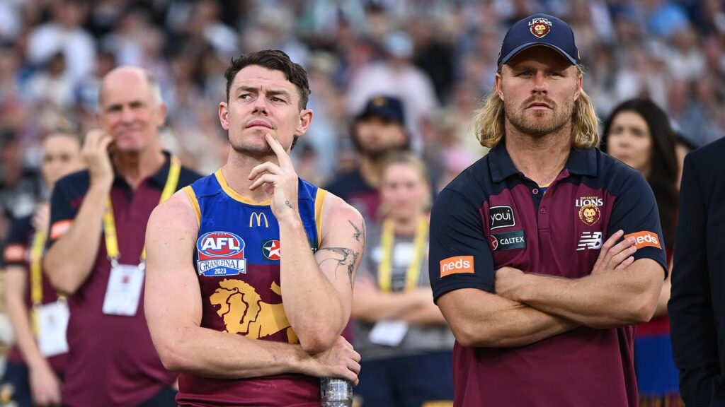 Lachie Neale and Daniel Rich reflect on the Lions’ loss to Collingwood in the 2023 grand final.
