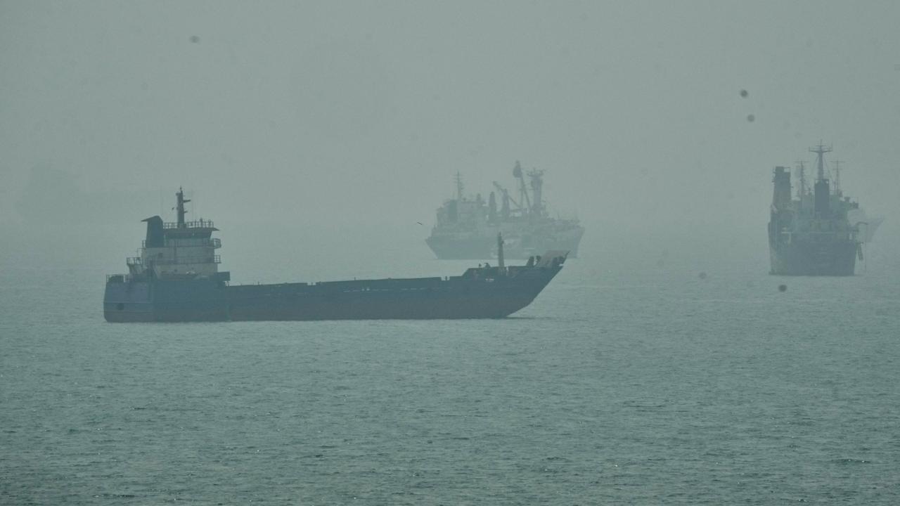 Commercial vessels in the Strait of Hormuz (file image)