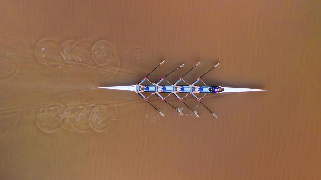 Rowers paddle on the Fitzroy River, which has been given the green light to host Olympic events.

