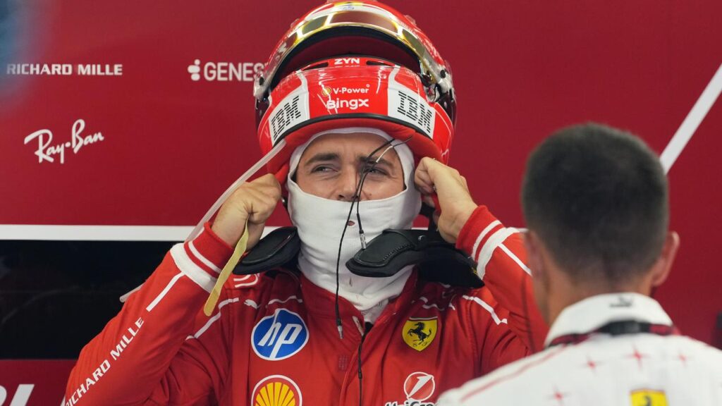 Ferrari’s Charles Leclerc is out of the Italian Grand Prix after a high speed crash.
