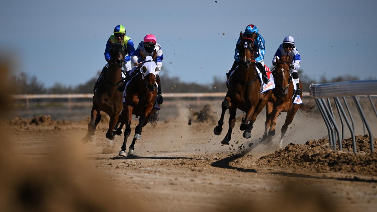 Horses racing at Birdsville (file image)