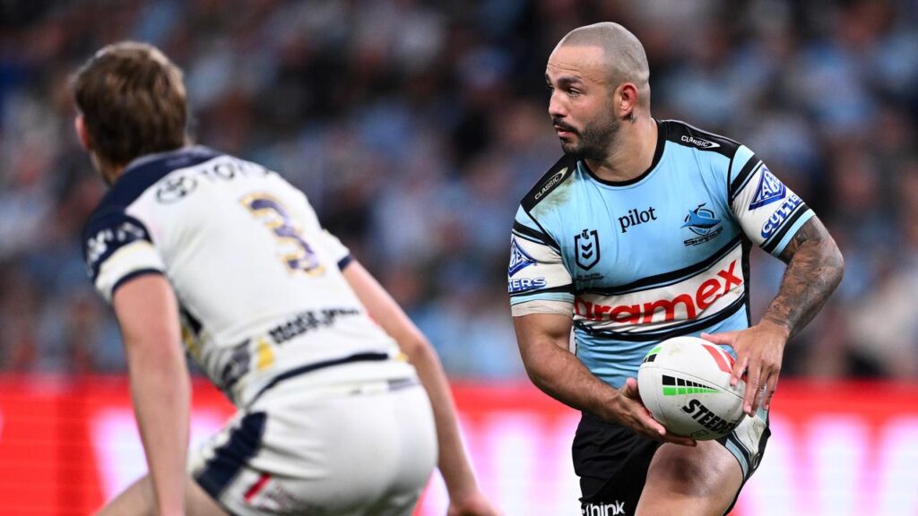 Braydon Trindall was a stand-out for the Sharks as they stormed past the Cowboys.
