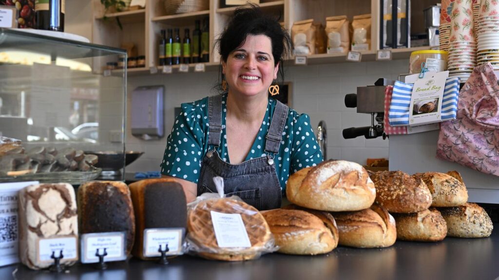 Bakery owner Rebecca Bremner worries about having enough dough in her super once she retires.
