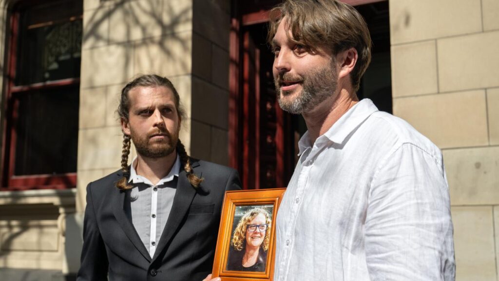 Maree Vermont’s sons Darcy and Harrison faced their mother’s killer in court on Thursday.
