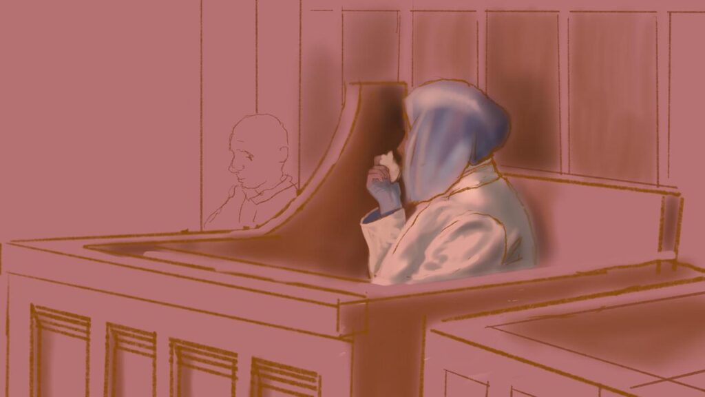 Nireem Noufl wept as Justice Hamill outlined her life of extreme violence and abuse.
