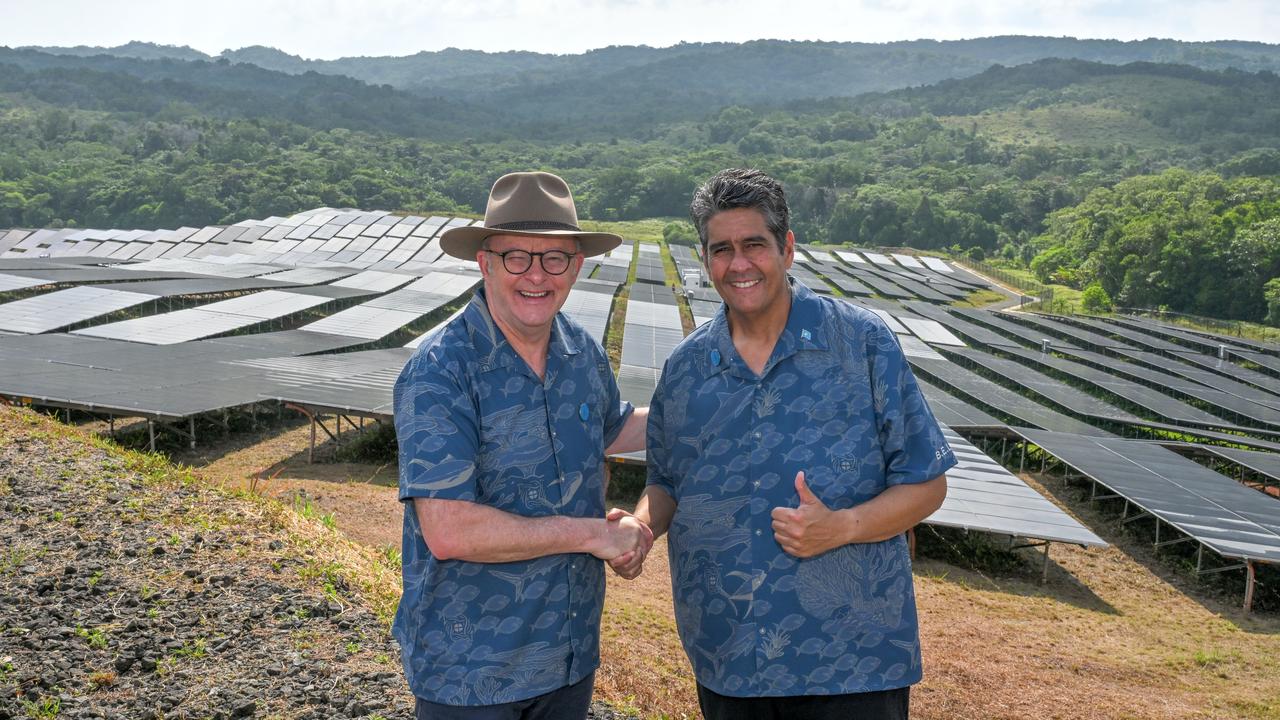 Anthony Albanese and Palau President Surangel Whipps