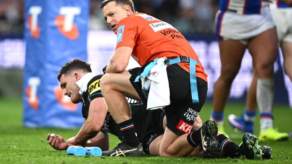 Nathan Cleary has voiced support for the rival who broke his leg.
