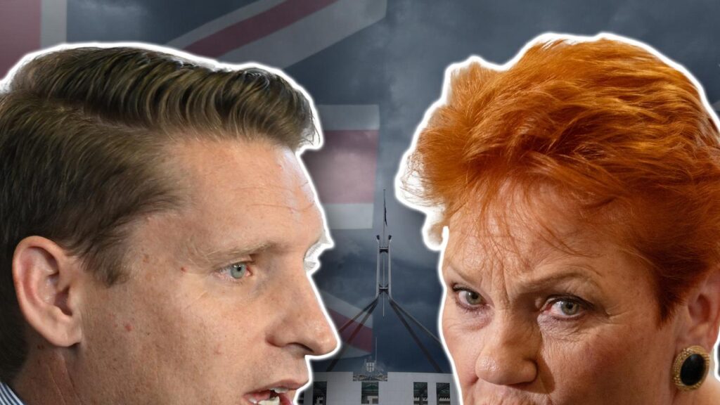 Traditional rivals have come to Andrew Hastie’s defence in his war of words with Pauline Hanson.
