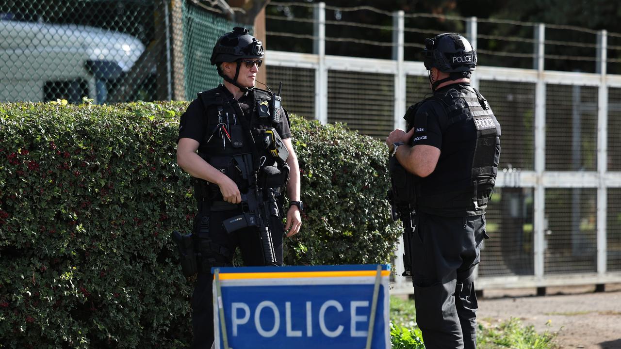 Armed police cordon off RAF Fairford