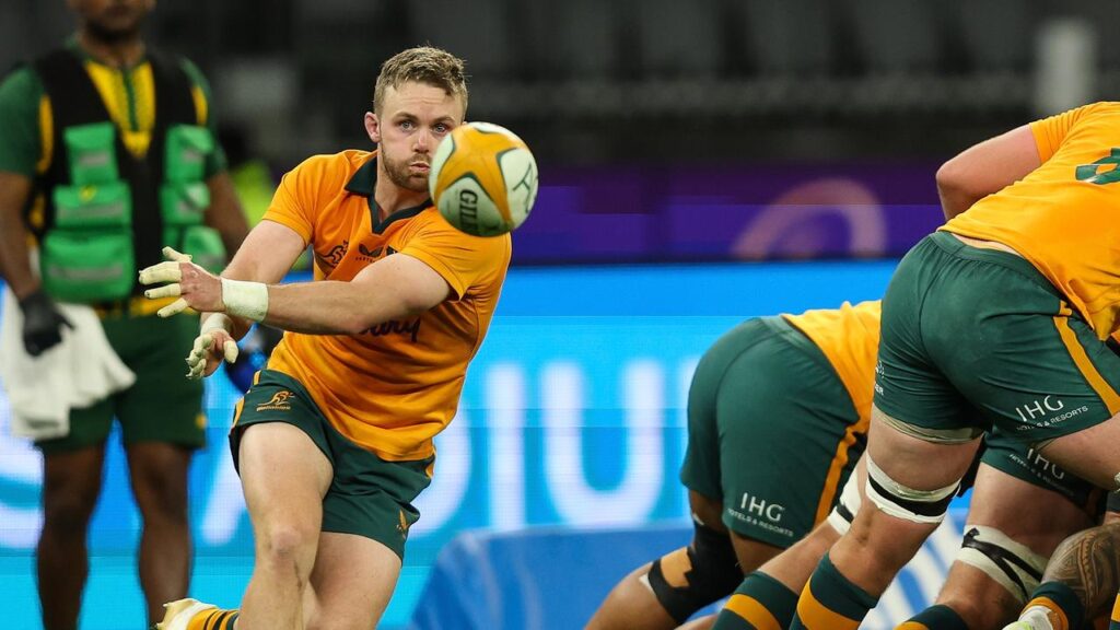 Ryan Lonergan stocks up on tape from Japan that adorns all 10 fingers during a Test match. 
