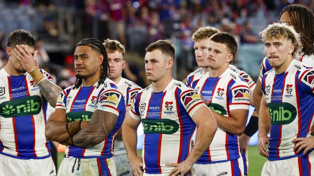 Knights players suffered heart-break, falling just short of a break-through premiership win.
