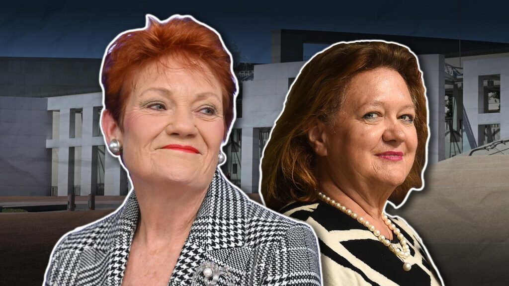 Pauline Hanson’s One Nation will pay market rate to rent space in a Gina Rinehart-owned building.
