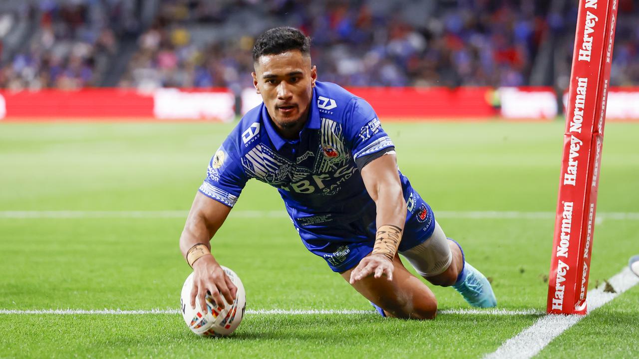 Sualauvi Fa'alogo scores for Samoa