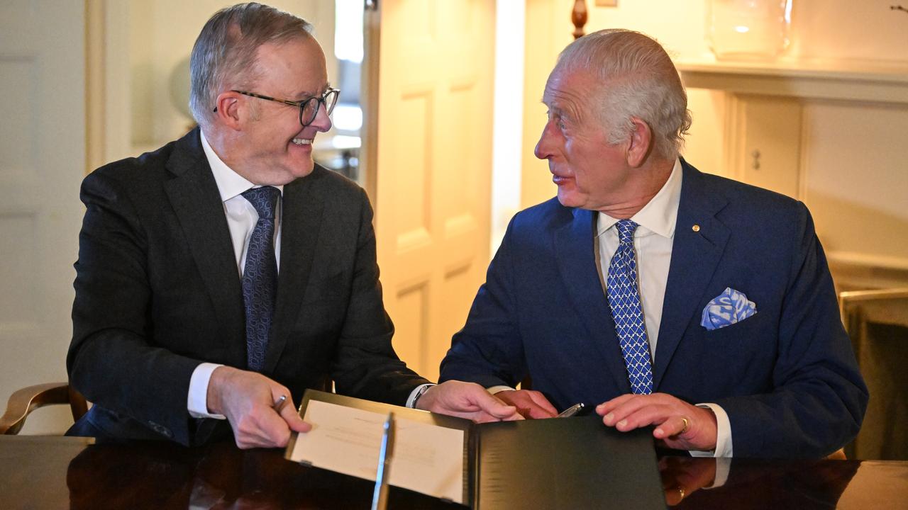 King Charles III and Prime Minister Anthony Albanese