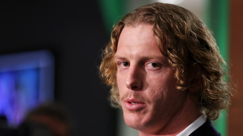 Phoenix Crossland won’t be able to take part in any official presentation if the Knights win.

